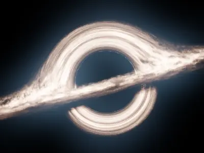 Black Hole - realistic Low-poly 3D model