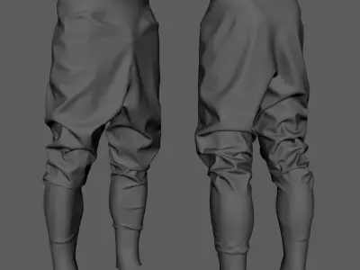 Puffer Pants - Trousers 3D model