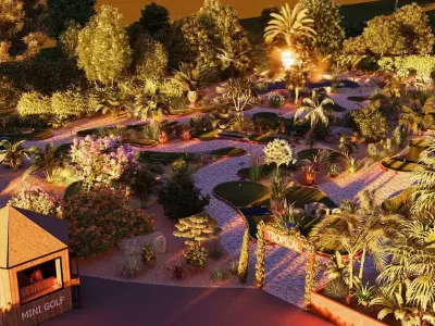Mini golf tropical 3D model