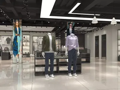 Clothing Store 03 3D model
