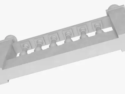 Balustrade railing 3D model