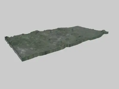 Nottingham City Low-poly 3D model