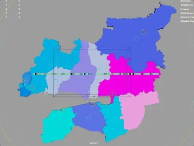 Kocaeli Province  Marmara Region  Turkey map region geography 3D model