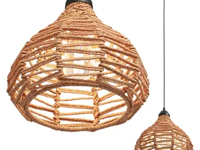 Joybird Nezz Natural Ceiling Lamp 3D model