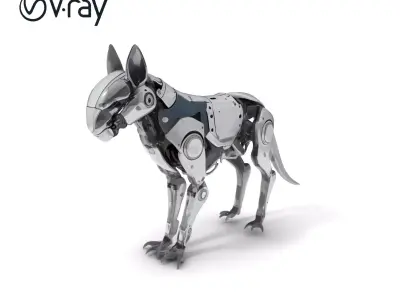 Futuristic Robotic Animal Model Pack Low-poly 3D model