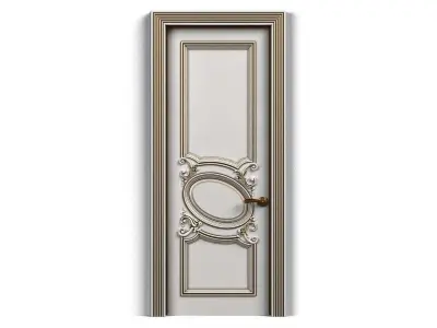 Door0009 wooden door 3D model