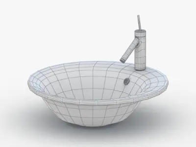 1594 - Sink Low-poly 3D model