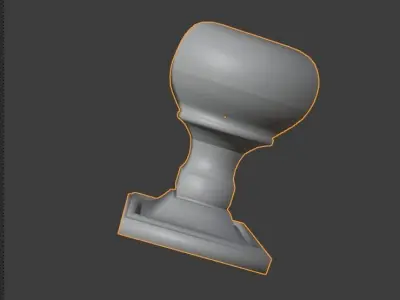 Door Knob Low-poly 3D model