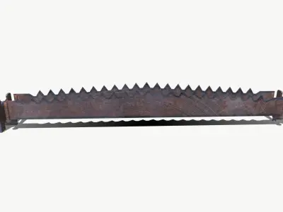 Saw Blade Trap Low-poly 3D model