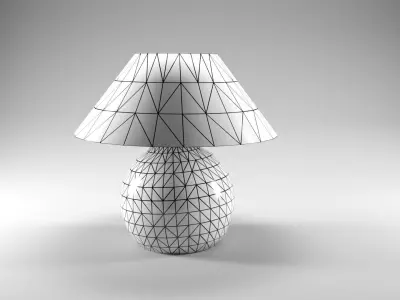 Table lamp Free low-poly 3D model