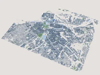 Malmo City Sweden 3D model