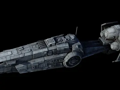 YV-337 light freighter  - Star Wars 3D model