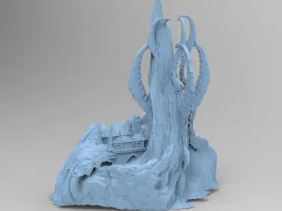 Lovecraftian nightmare stairs 3D model