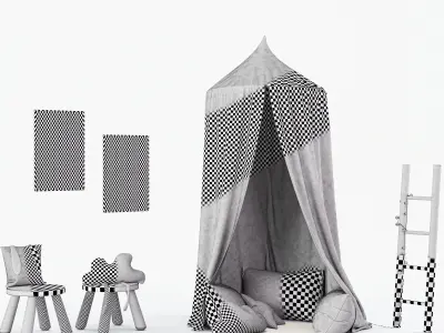 rabbit kids set 01 3D model