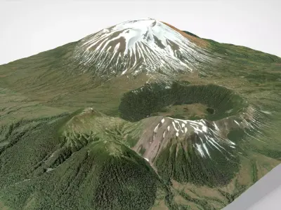 Mount Edgecumbe Kruzof Island Alaska 3D model