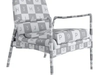 Braden Dining Arm Chair 3D model