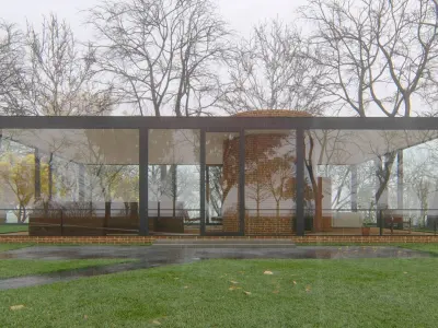 Glass House Lumion 10 Rendering 3D model