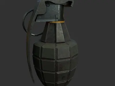 Grenade Low-poly 3D model