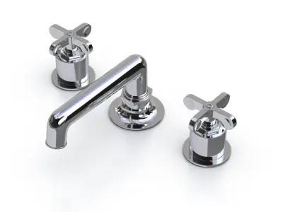Waterworks Henry Faucet with Cross Handles 3D model