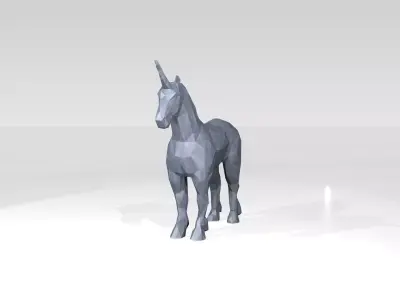 Unicorn Low Poligonal 3D model