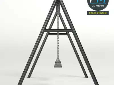 Park swing 2 3D model