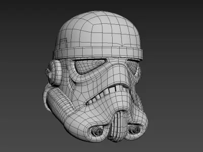 ORIGINAL STAR WARS STORMTROOPER HELMET MODEL 3D model
