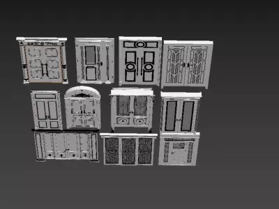 European style door design Texture