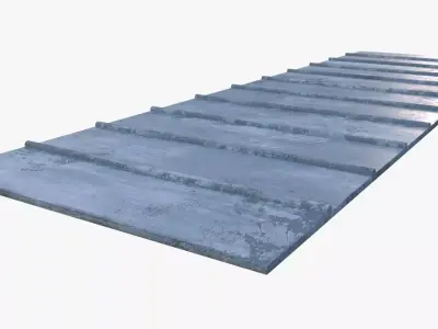 Roof 0001 Low-poly 3D model