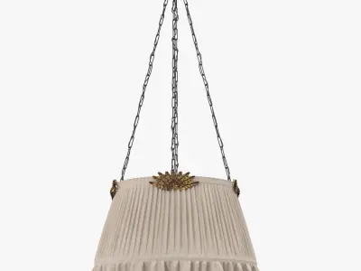 Vintage Bedroom Fabric Pendant 3D model