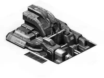 The Future of the World - Ground Small Objects 06 3D model
