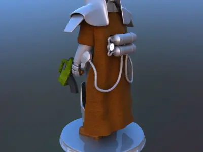 Futuristic Soldier 3D model