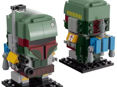 Lego Brickheadz - 41629 Boba Fett 3D model