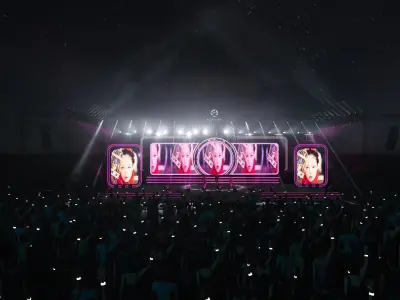 3d stage design for live show - 7 design 3d model  Texture