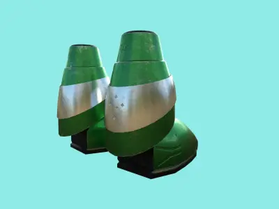 Sci-Fi Boots 05 - Character Design - Megaman Robot Style Low-poly 3D model