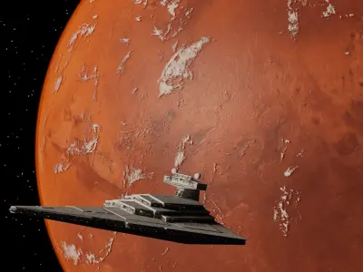 Star destroyer model 3D model