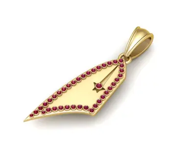 3D GOLD PENDANT  3D print model purchase