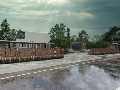 Vacation Villa 3D 2D Model SketchUp 3D model 3D model