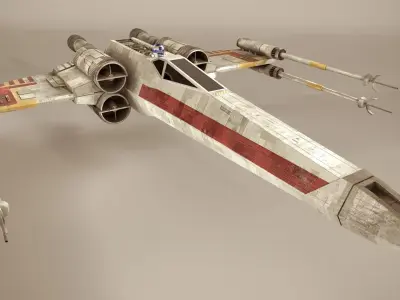 X-Wing Starfighter Low-poly 3D model