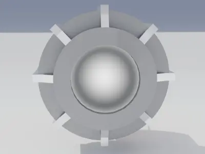  High Power LED Low-poly 3D model