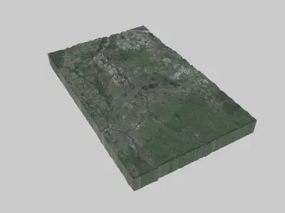 Rotterdam City Low-poly 3D model