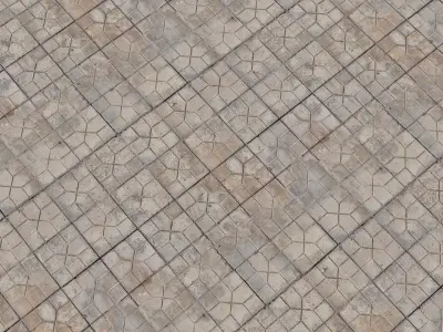 Dirty Tile Floor pbr Texture