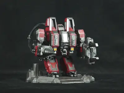 SCV - Starcraft 2 3d Print Statue 3D print model