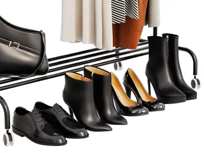  Floor hanger clothes 3D model