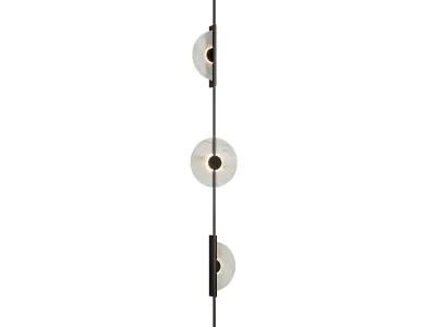 Alabaster Wall Sconce Black 3D model