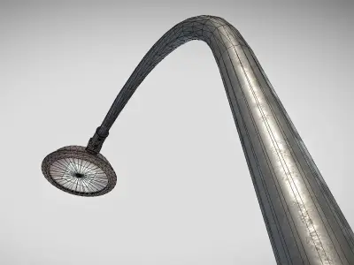 Street Light 15 version 13 6m with pole 1 Low-poly 3D model