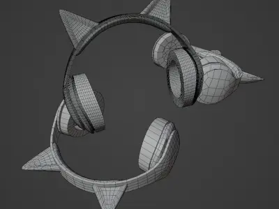 Headset Free low-poly 3D model