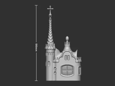 Park Guell Administration Pavilion 3D print model