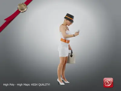 Casual Female A CC 21 30 005 3D model