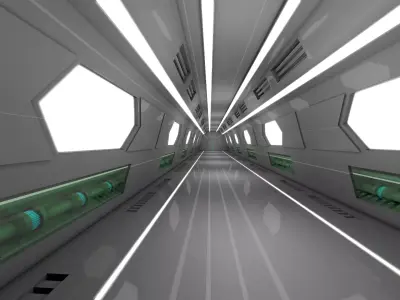 Sci Fi Interior 3D model 15