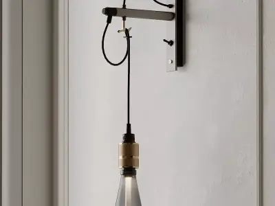 HOOKED wall light NUDE STONE from Buster and Punch 3D model